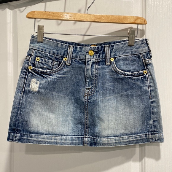 Denim skirt 7 for all mankind - Picture 1 of 4